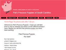 Tablet Screenshot of patspreciouspuppies.com